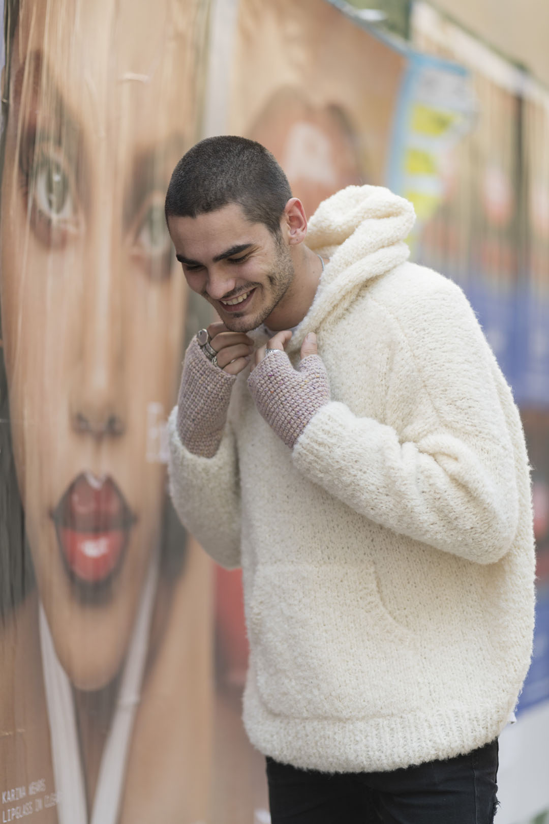 Ricamo Fingerless Gloves