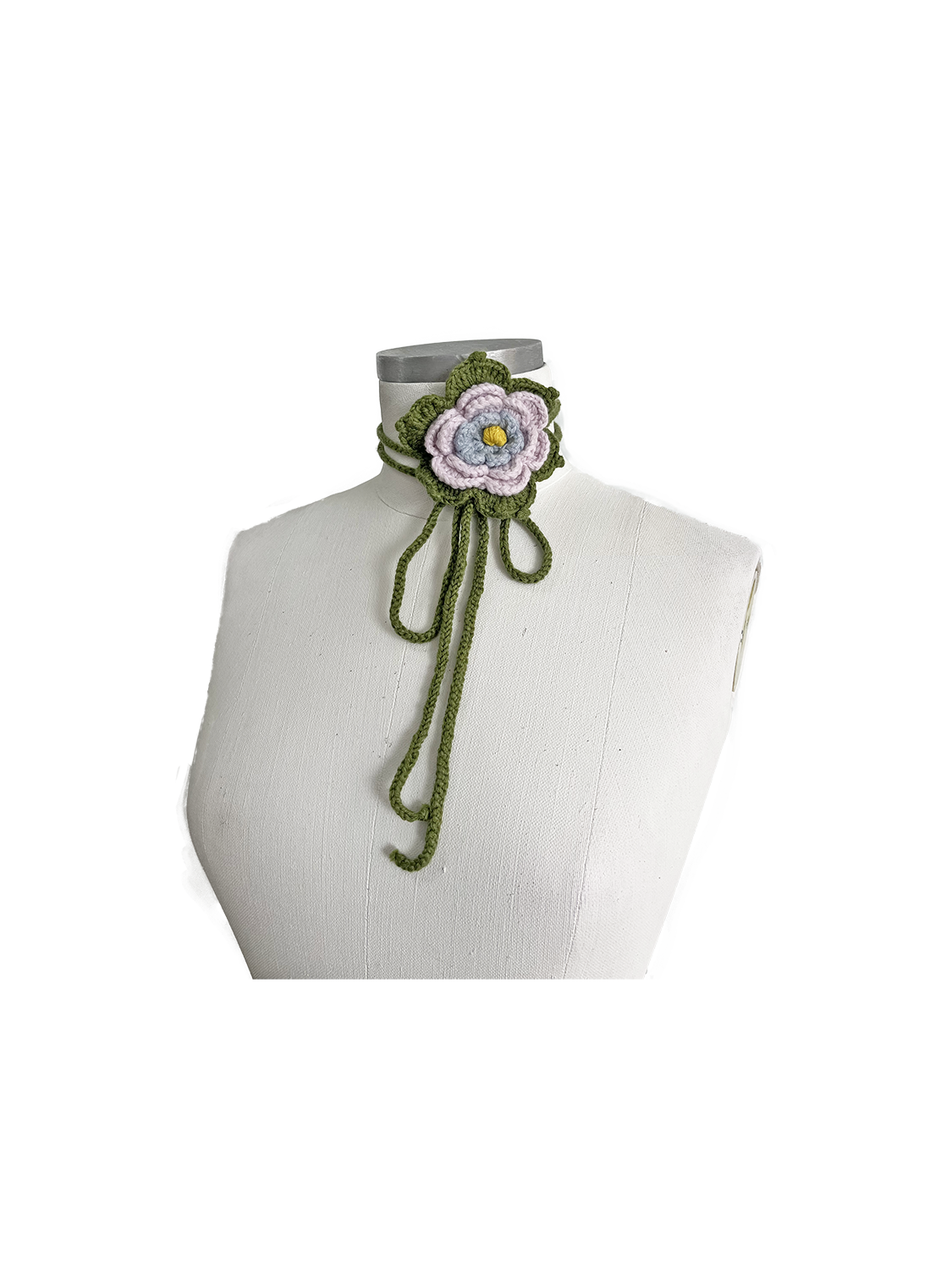 Anemone Crochet Tie