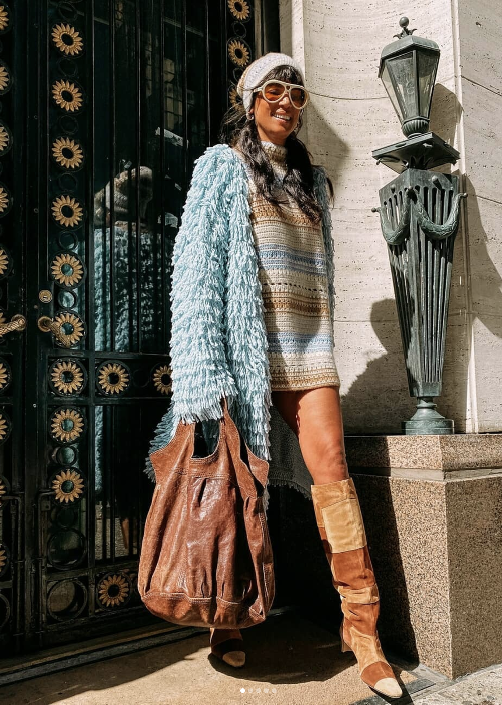 Veronica Webb in Hania New York Sweaters