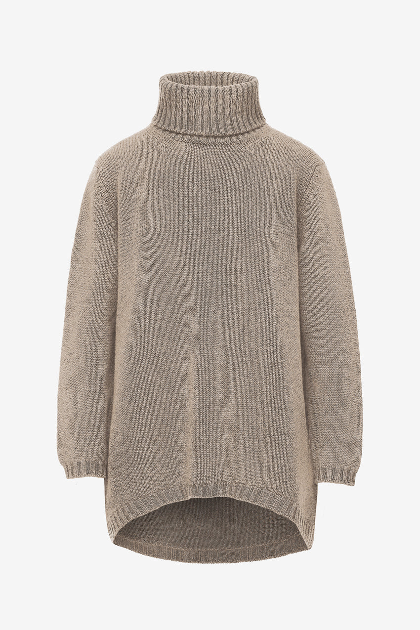 Tatiana Hi-Lo Turtleneck Sweater