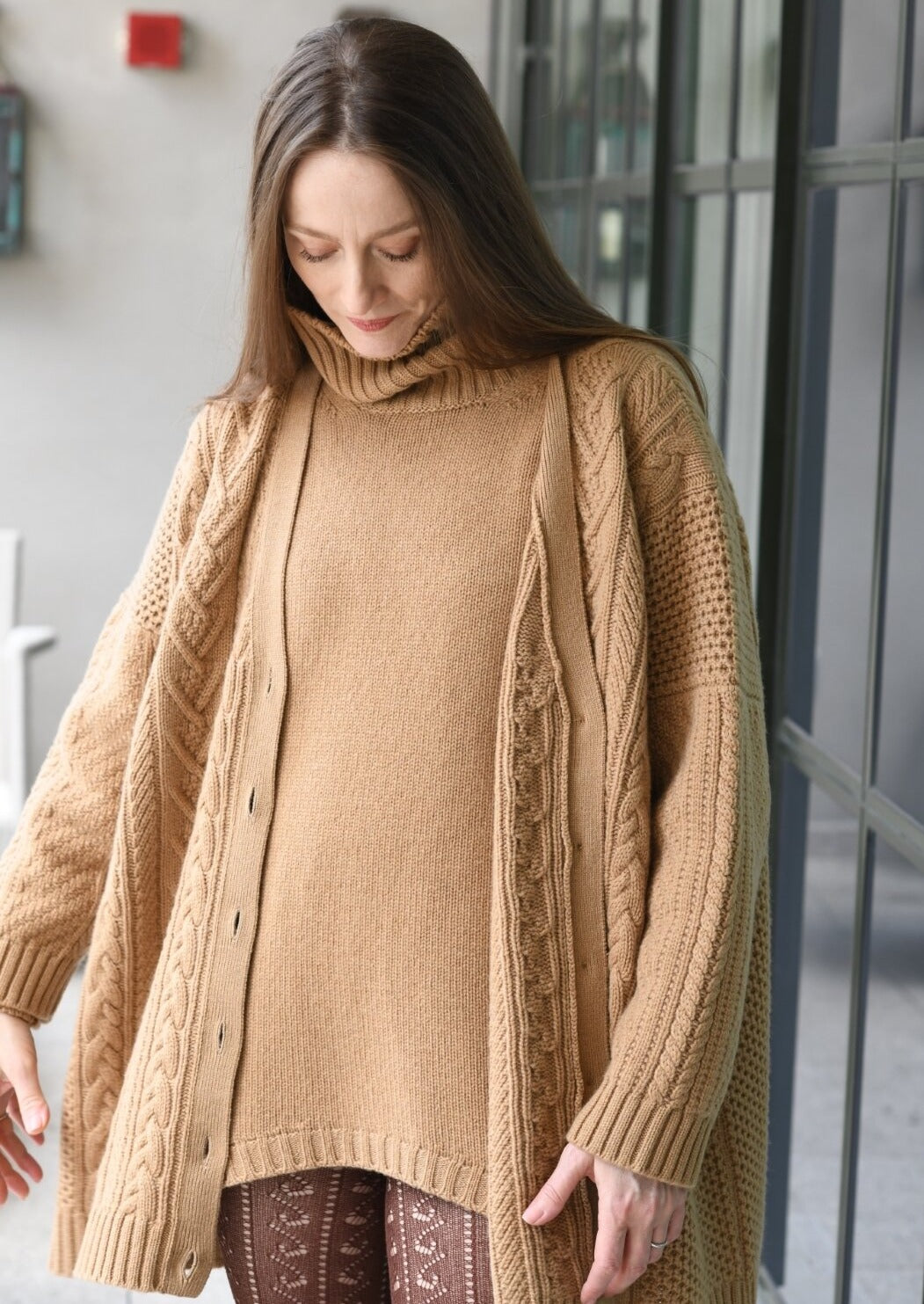 Aran Boyfriend Cardigan