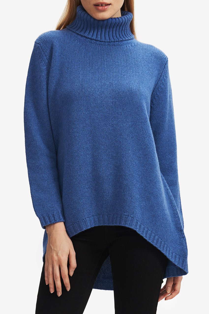 Tatiana Hi-Lo Turtleneck Sweater