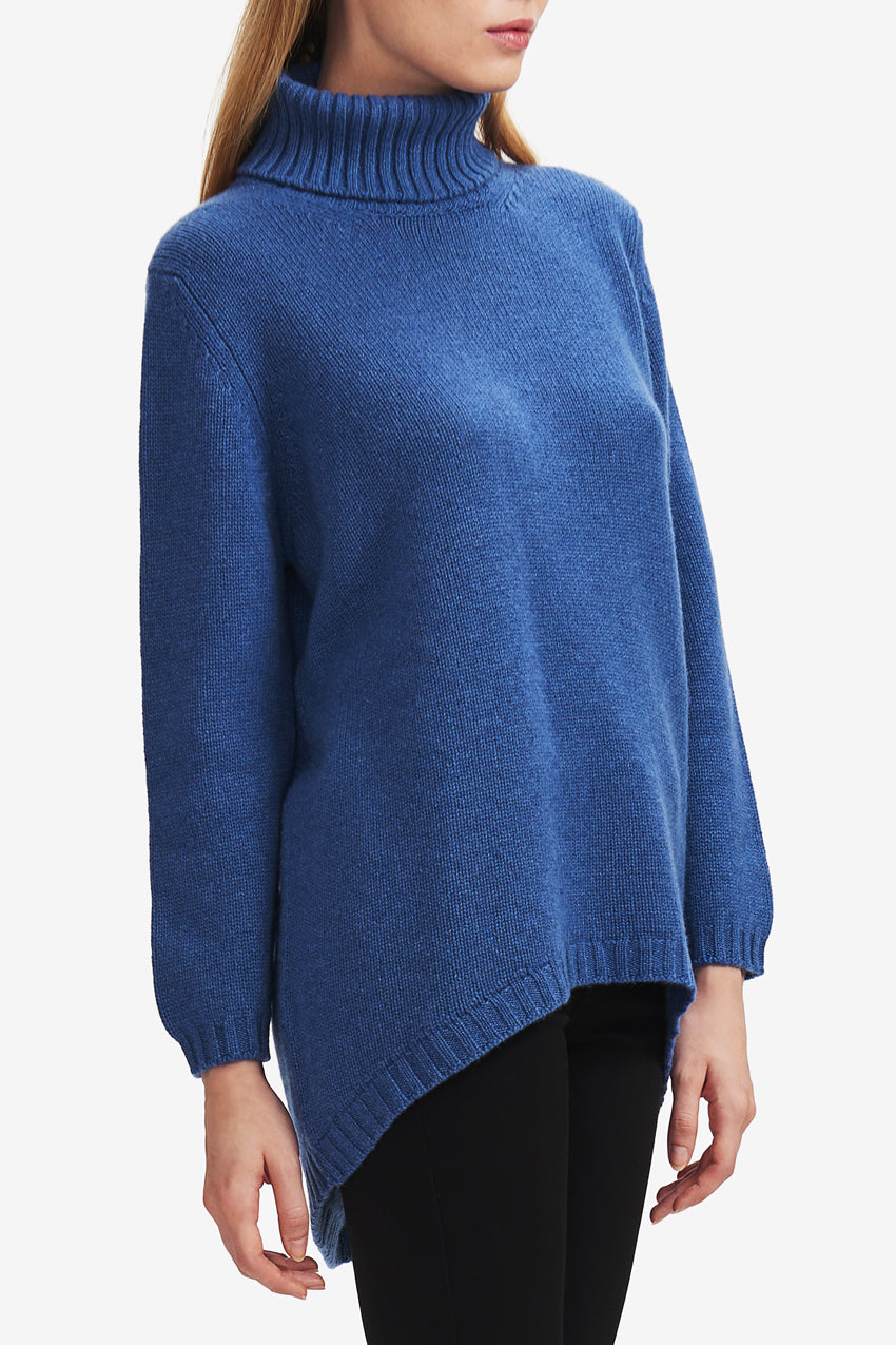 Tatiana Hi-Lo Turtleneck Sweater