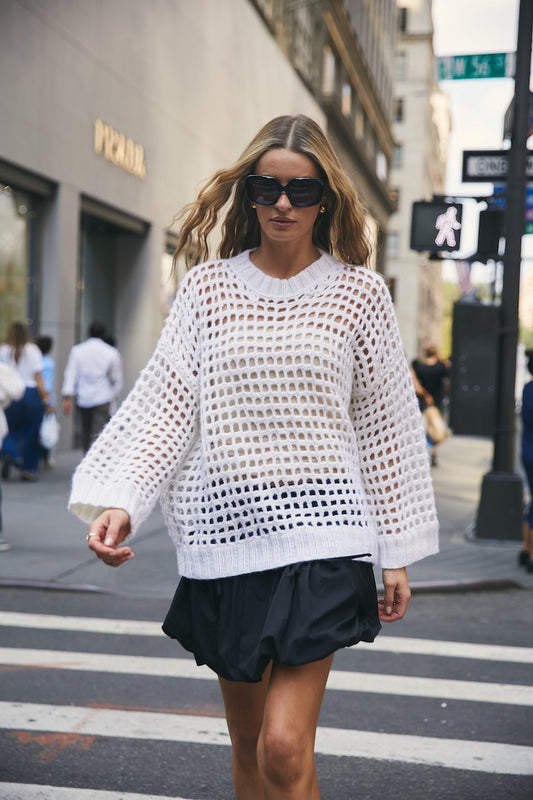 Birch Sweater Luxury Hand-Knit Cashmere | Hania New York