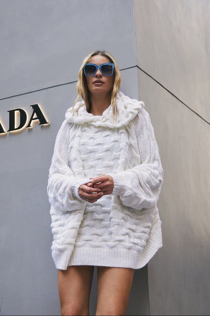 Shar Pei Hooded Sweater detail view