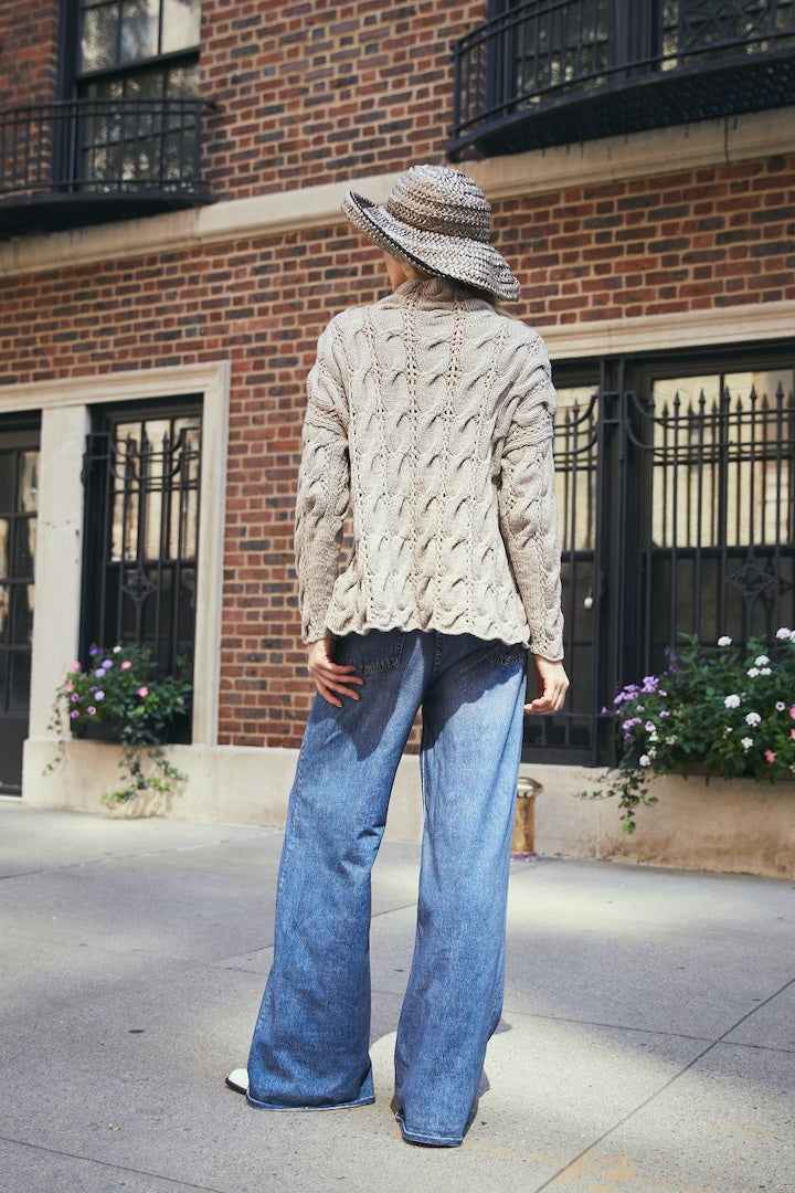 Merletto Sweater w/o Ribbing