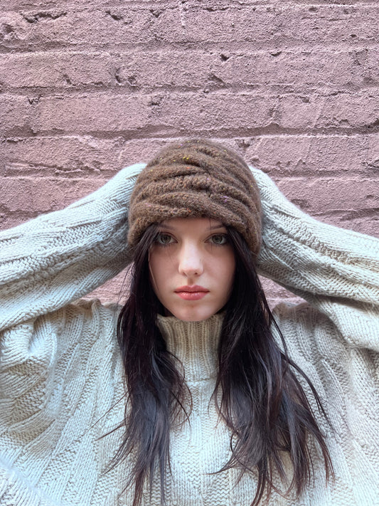 Rouched Cable Headband