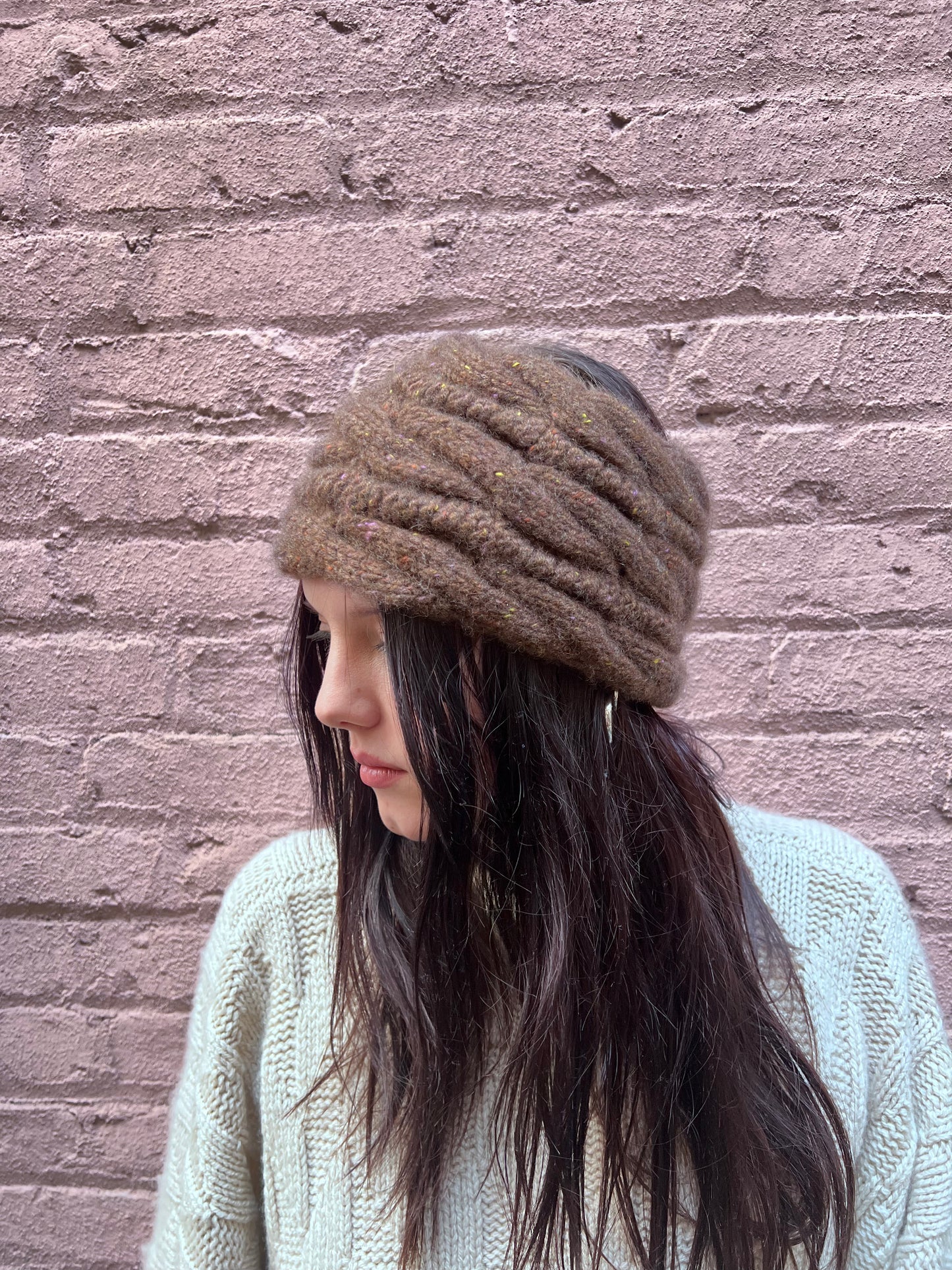 Rouched Cable Headband
